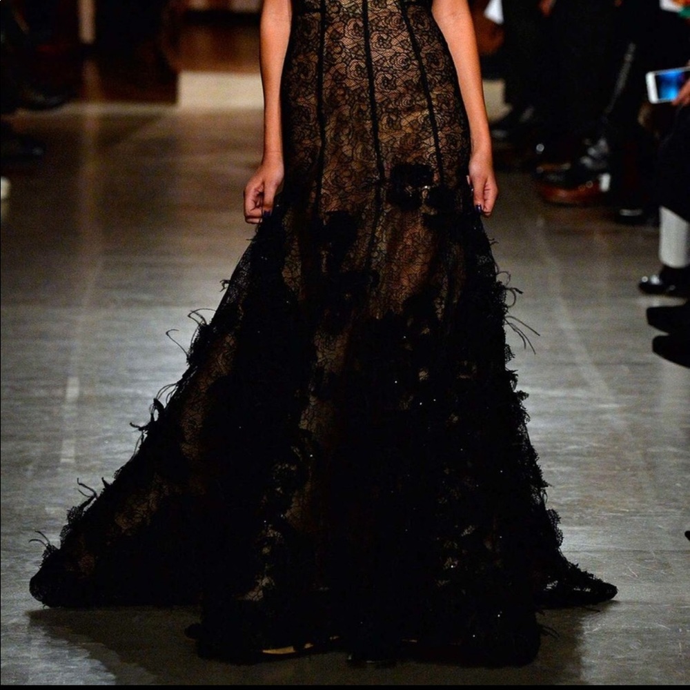 Oscar de la Renta Gown Brand New, Worn ONCE 100% Authentic! Size 12/42EU/8(M)US - Picture 3 of 16